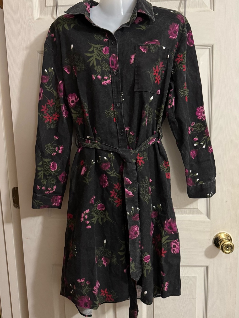 Agnes & Dora Flannel Shirt Dress